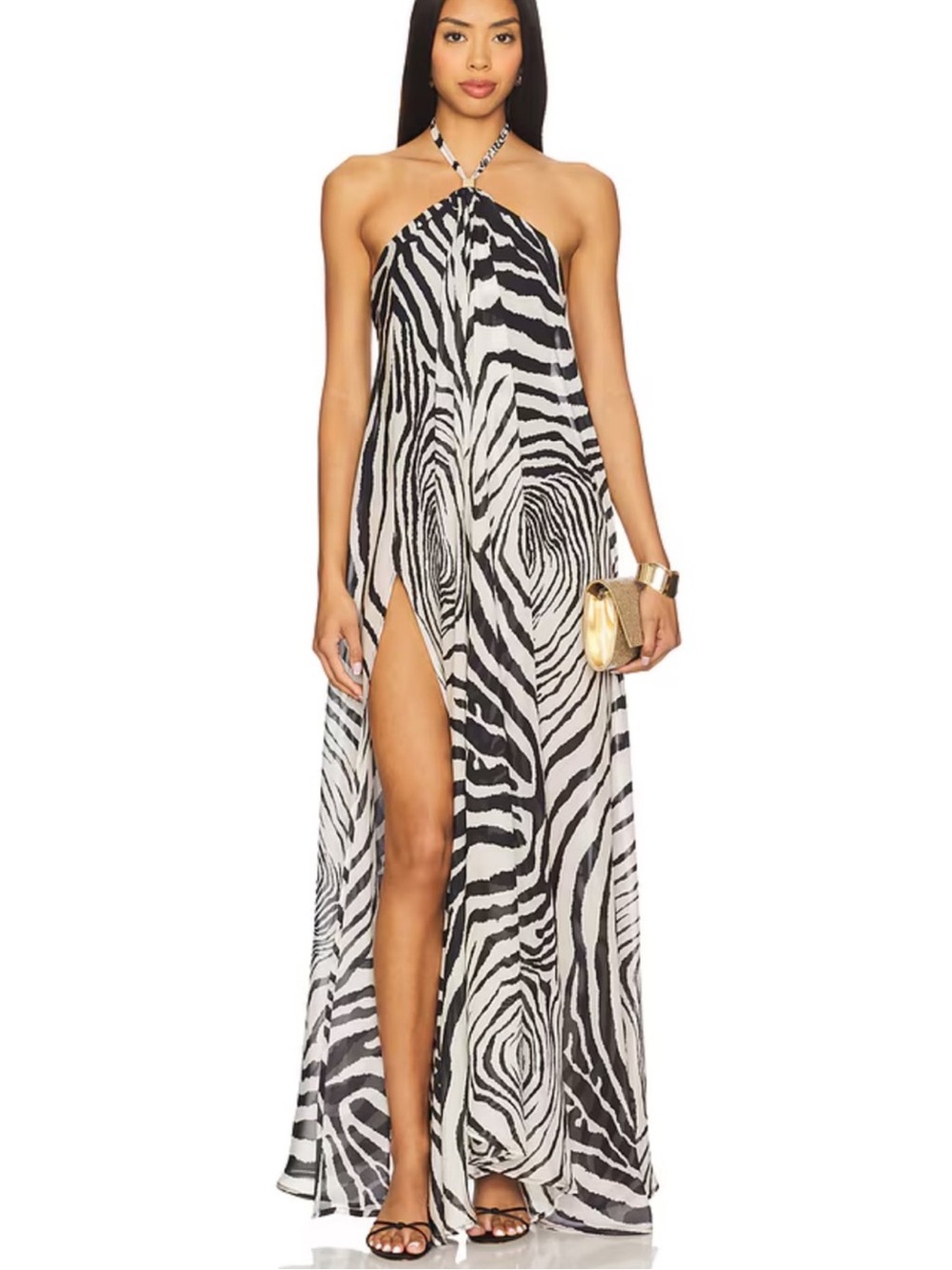 Delfi Collective Isla Dress Zebra Print